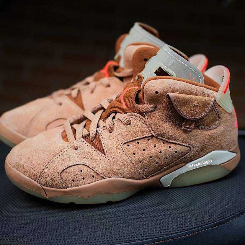 【スニダンで購入可】TRAVIS SCOTT × NIKE AIR JORDAN 6 "BRITISH KHAKI" 抽選/定価/販売店舗まとめ 7枚目