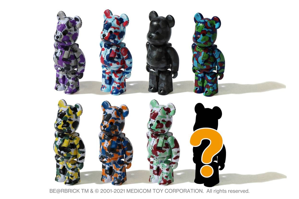 【スニダンで購入可】A BATHING APE 28TH ANNIVERSARY BE@RBRICK "BAPE CAMO" #1 抽選/定価/販売店舗まとめ 2枚目