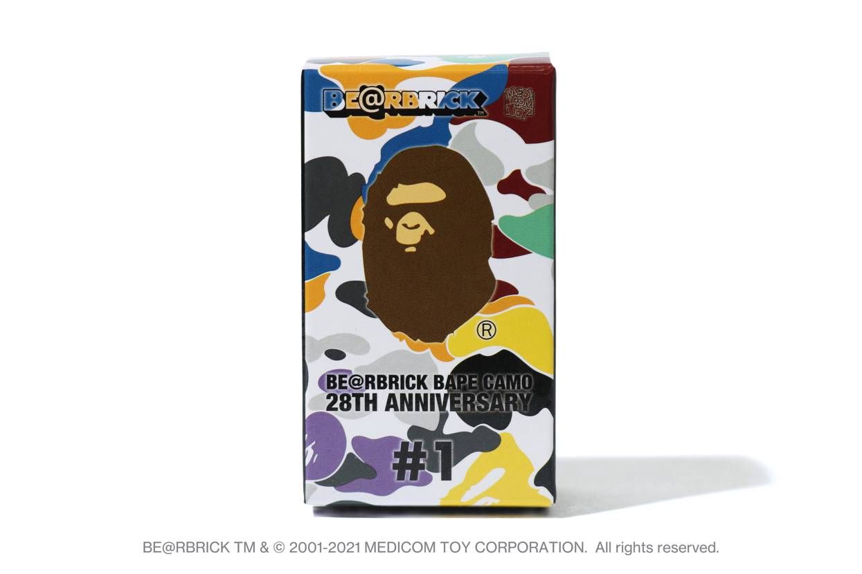 【スニダンで購入可】A BATHING APE 28TH ANNIVERSARY BE@RBRICK "BAPE CAMO" #1 抽選/定価/販売店舗まとめ 4枚目