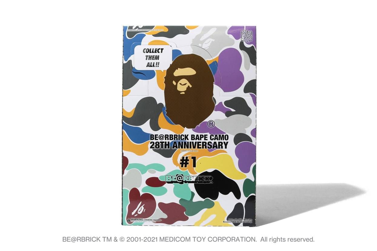 【スニダンで購入可】A BATHING APE 28TH ANNIVERSARY BE@RBRICK "BAPE CAMO" #1 抽選/定価/販売店舗まとめ 5枚目