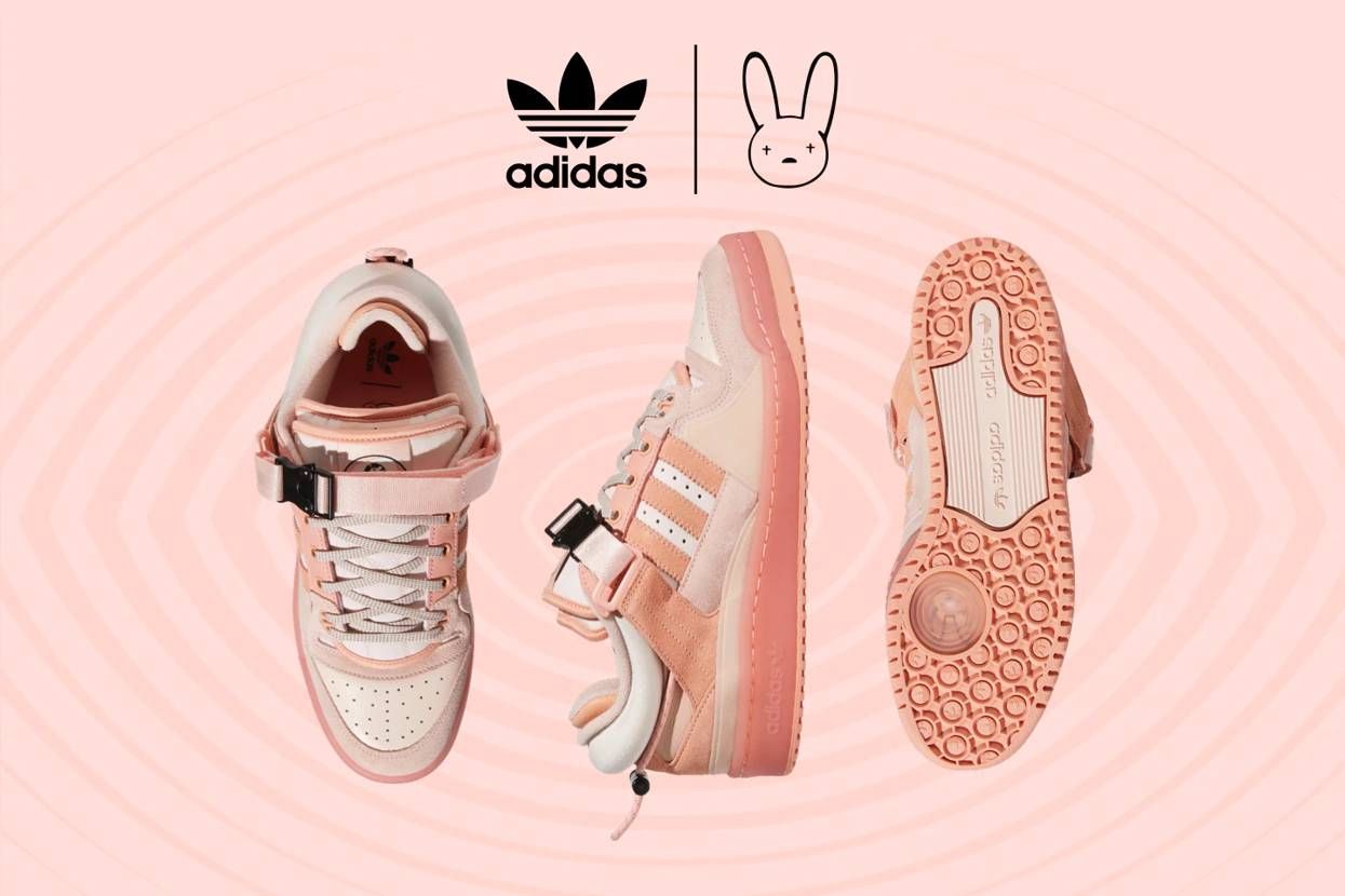 【スニダンで購入可】BAD BUNNY × ADIDAS FORUM LOW "THE FIRST CAFE" PINK 抽選/定価/販売店舗まとめ 2枚目