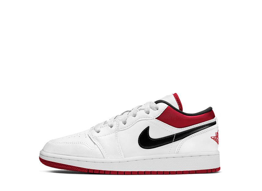 Air jordan 1 low white/gym red/black best sale