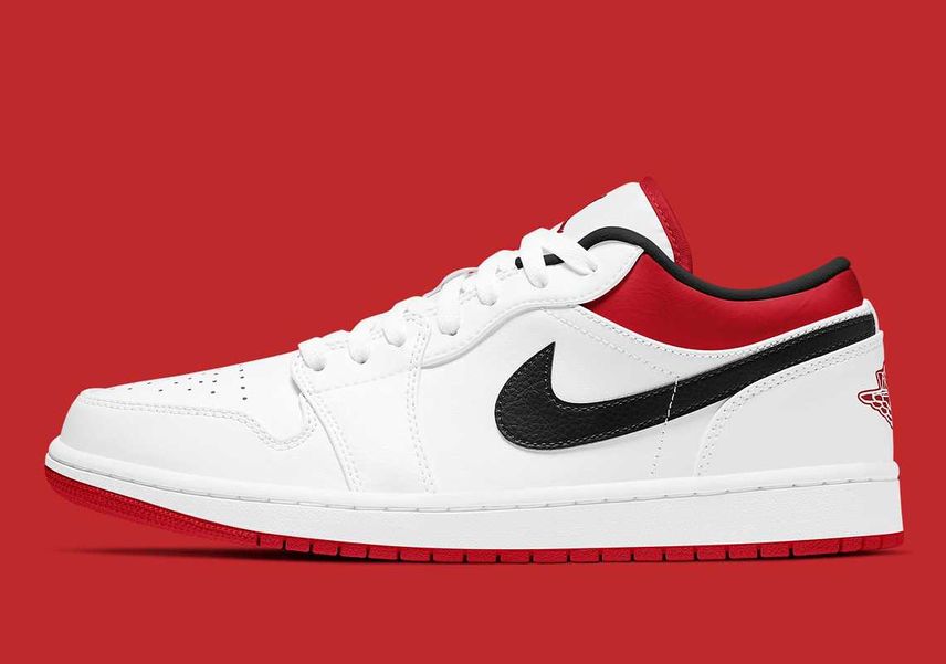 【スニダンで購入可】NIKE AIR JORDAN 1 LOW "WHITE/UNIVERSITY RED/BLACK" 抽選/定価/販売店舗まとめ