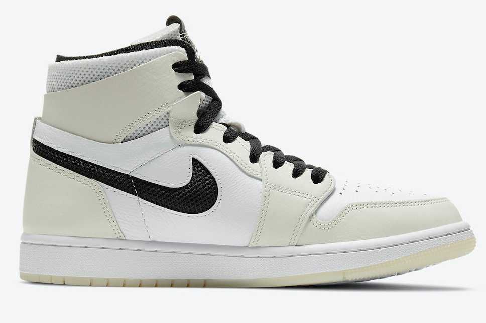 【スニダンで購入可】Nike WMNS Air Jordan 1 High Zoom Air Comfort "Sail/Black" 抽選/定価/販売店舗まとめ 3枚目