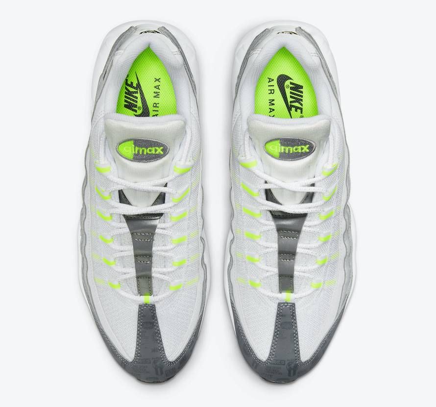 【2021年発売】NIKE AIR MAX 95 "WHITE/GREY/VOLT" 抽選/定価/販売店舗まとめ 4枚目