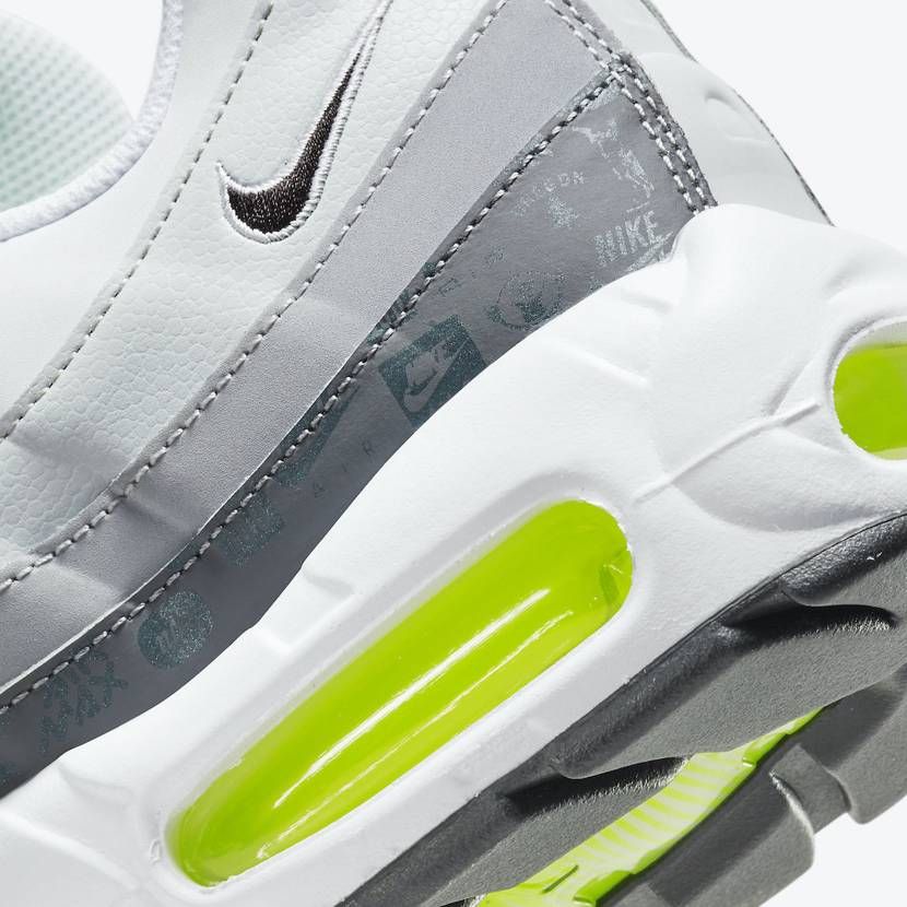 【2021年発売】NIKE AIR MAX 95 "WHITE/GREY/VOLT" 抽選/定価/販売店舗まとめ 8枚目