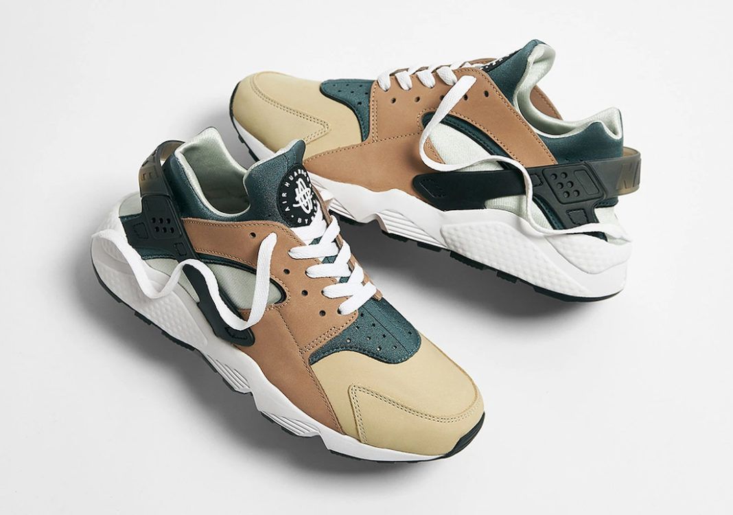 【スニダンで購入可】4/16発売 NIKE AIR HUARACHE ESCAPE "BISQUE/STORM GREY"抽選/定価/販売店舗まとめ 2枚目