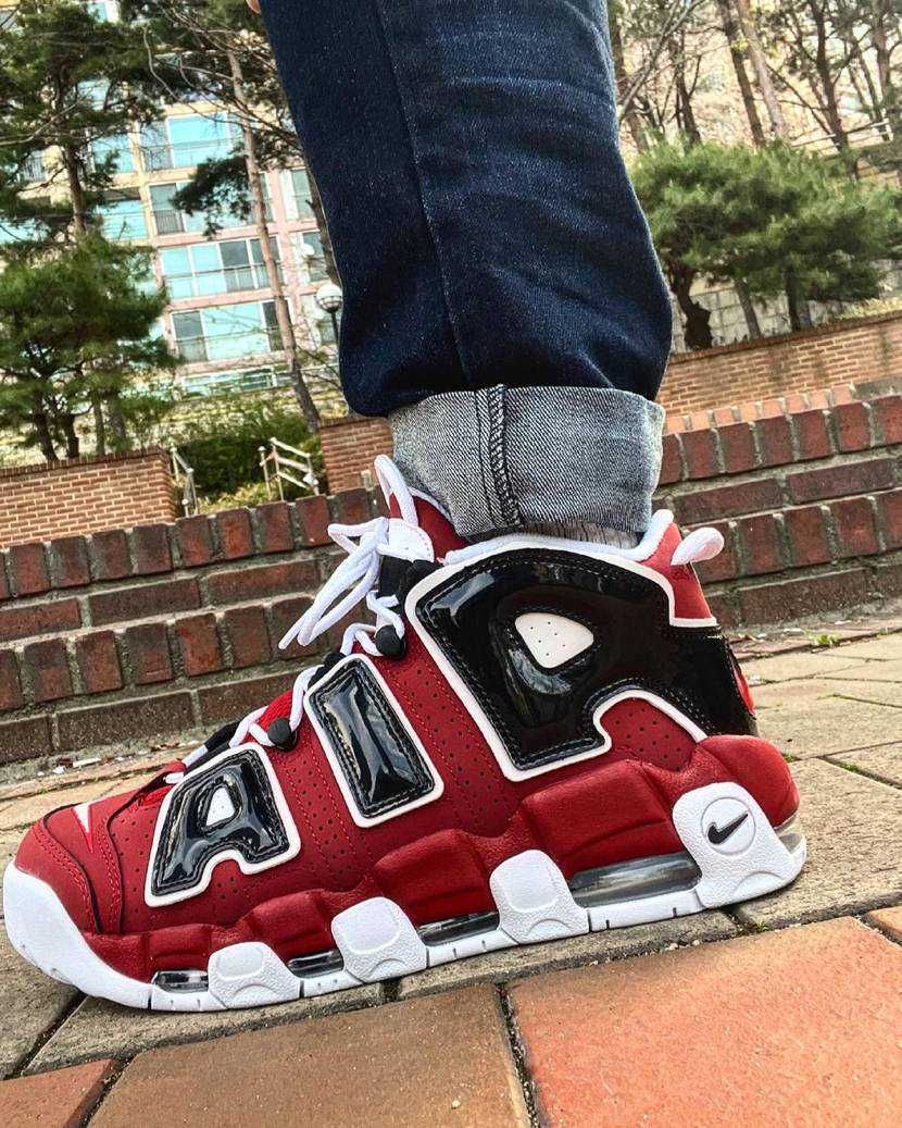 【スニダンで購入可】5/14発売 NIKE AIR MORE UPTEMPO ’96 "VARSITY RED/WHITE/BLACK" 抽選/定価/販売店舗まとめ 4枚目