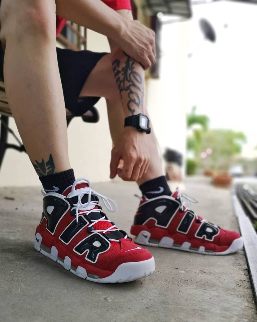 【スニダンで購入可】5/14発売 NIKE AIR MORE UPTEMPO ’96 "VARSITY RED/WHITE/BLACK" 抽選/定価/販売店舗まとめ 2枚目