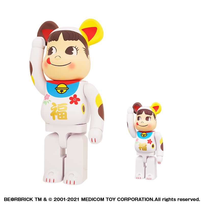 【販売リンクあり】4/26発売 招き猫 × ペコちゃん × BE@BRICK 福 100％ ＆ 400％ 抽選/定価/販売店舗まとめ 3枚目
