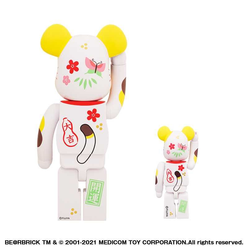 【販売リンクあり】4/26発売 招き猫 × ペコちゃん × BE@BRICK 福 100％ ＆ 400％ 抽選/定価/販売店舗まとめ 4枚目