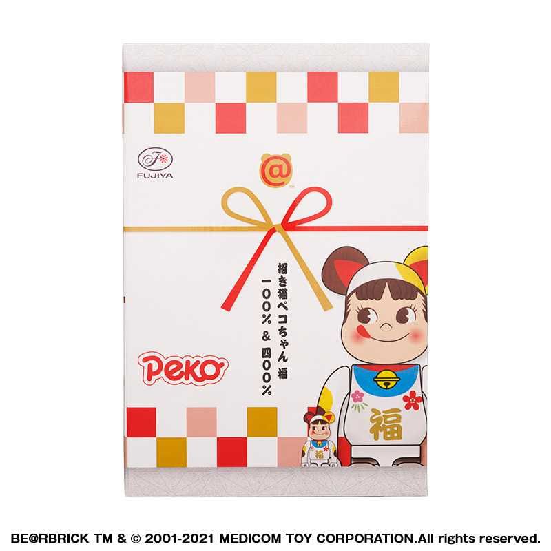 【販売リンクあり】4/26発売 招き猫 × ペコちゃん × BE@BRICK 福 100％ ＆ 400％ 抽選/定価/販売店舗まとめ 5枚目