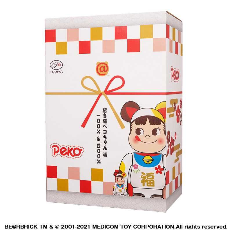 【販売リンクあり】4/26発売 招き猫 × ペコちゃん × BE@BRICK 福 100％ ＆ 400％ 抽選/定価/販売店舗まとめ 6枚目
