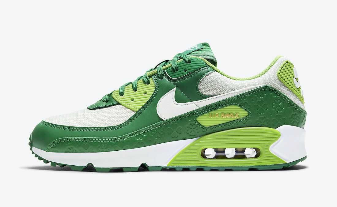 【海外3/12発売】NIKE AIR MAX 90 "ST. PATRICK'S DAY" 抽選/定価/販売店舗まとめ 2枚目