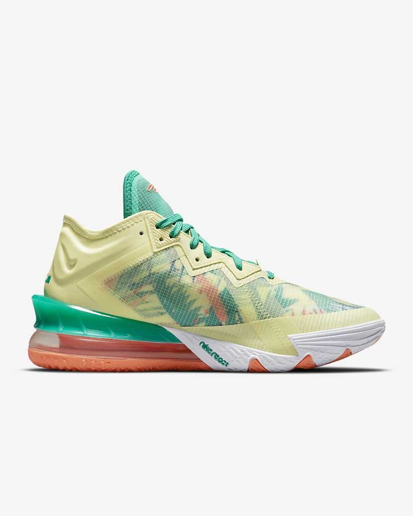 【スニダンで購入可】4/16発売 NIKE LEBRON XVIII LOW "SUMMER REFRESH” 抽選/定価/販売店舗まとめ 4枚目