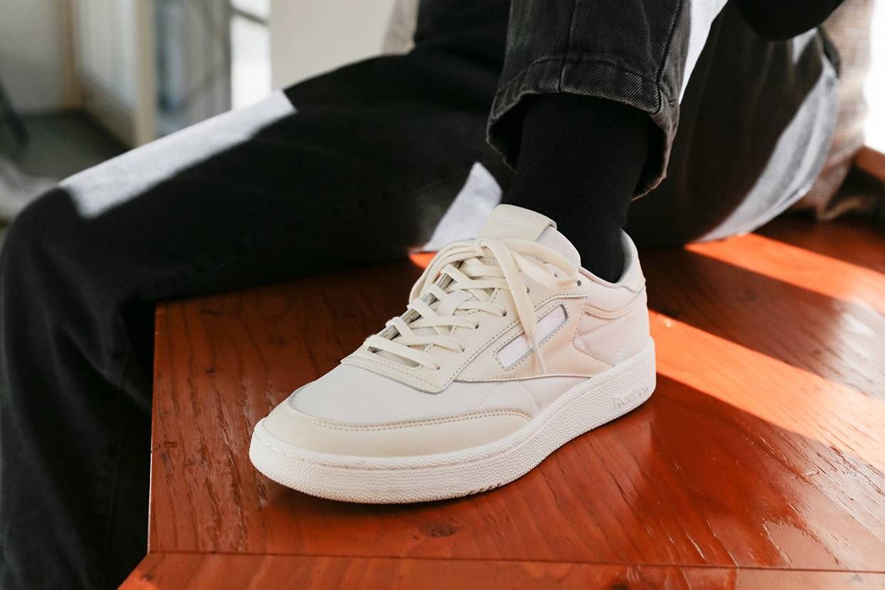 【スニダンで購入可】4/16発売 PIZZA SLICE × REEBOK CLUB C 85 "CLASSIC WHITE/CHALK" 抽選/定価/販売店舗まとめ 2枚目