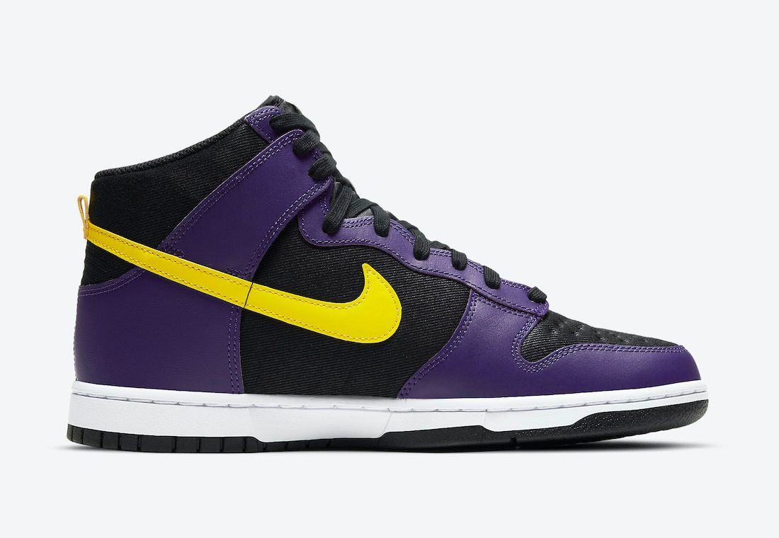 【スニダンで購入可】NIKE DUNK HIGH EMB "LAKERS" 抽選/定価/販売店舗まとめ 6枚目
