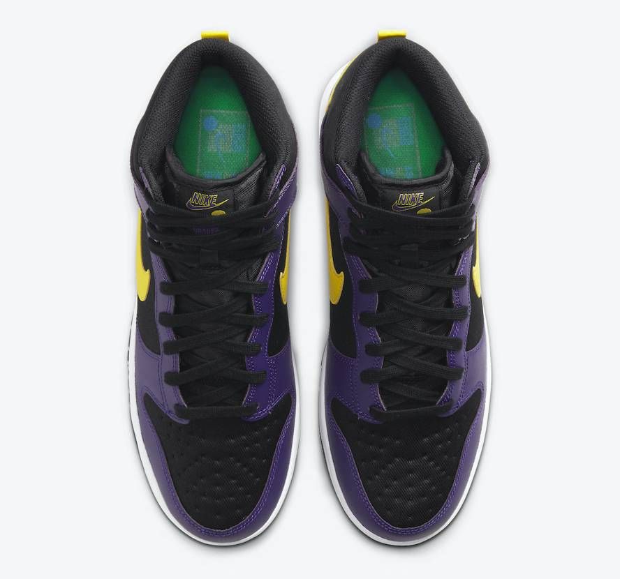 【スニダンで購入可】NIKE DUNK HIGH EMB "LAKERS" 抽選/定価/販売店舗まとめ 8枚目