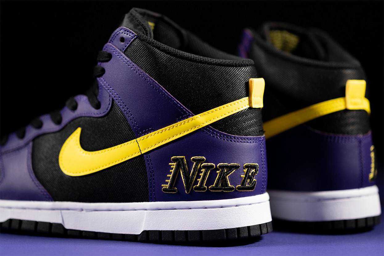 【スニダンで購入可】NIKE DUNK HIGH EMB "LAKERS" 抽選/定価/販売店舗まとめ 2枚目