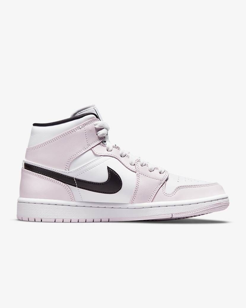 【スニダンで購入可】4/23発売 NIKE WMNS AIR JORDAN 1 MID "LIGHT VIOLET/WHITE/BLACK” 抽選/定価/販売店舗まとめ 4枚目