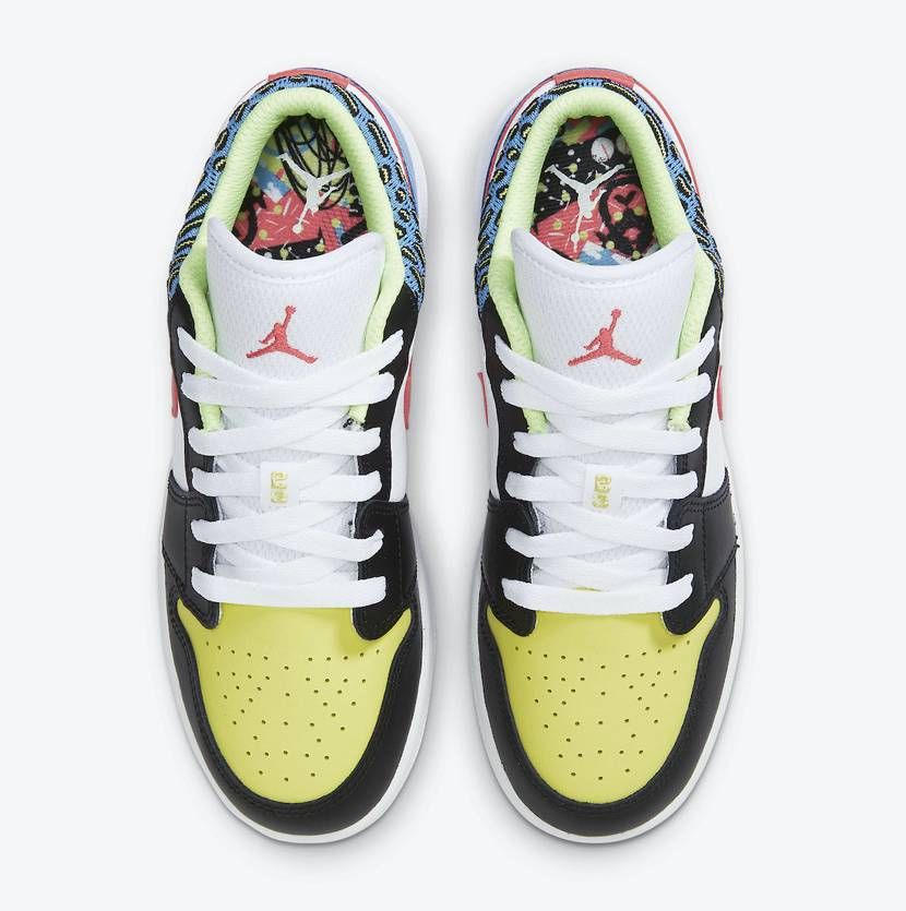 【2021年発売予定】NIKE GS AIR JORDAN 1 LOW "BLACK/LIGHT FUSION RED/WHITE/COAST" 抽選/定価/販売店舗まとめ 3枚目