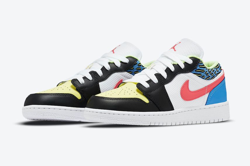 【2021年発売予定】NIKE GS AIR JORDAN 1 LOW "BLACK/LIGHT FUSION RED/WHITE/COAST" 抽選/定価/販売店舗まとめ