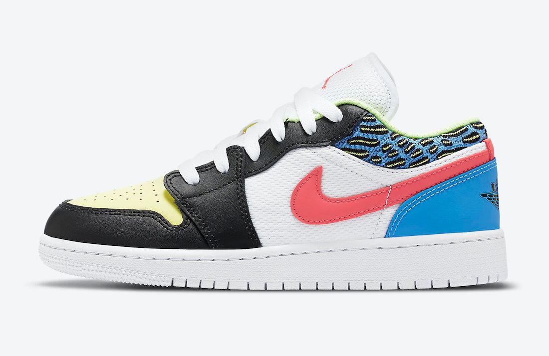 【2021年発売予定】NIKE GS AIR JORDAN 1 LOW "BLACK/LIGHT FUSION RED/WHITE/COAST" 抽選/定価/販売店舗まとめ 2枚目