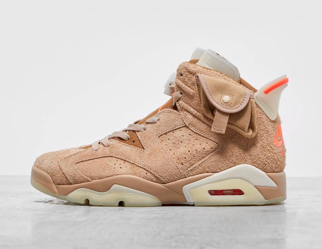 【スニダンで購入可】TRAVIS SCOTT × NIKE AIR JORDAN 6 "BRITISH KHAKI" 抽選/定価/販売店舗まとめ 2枚目