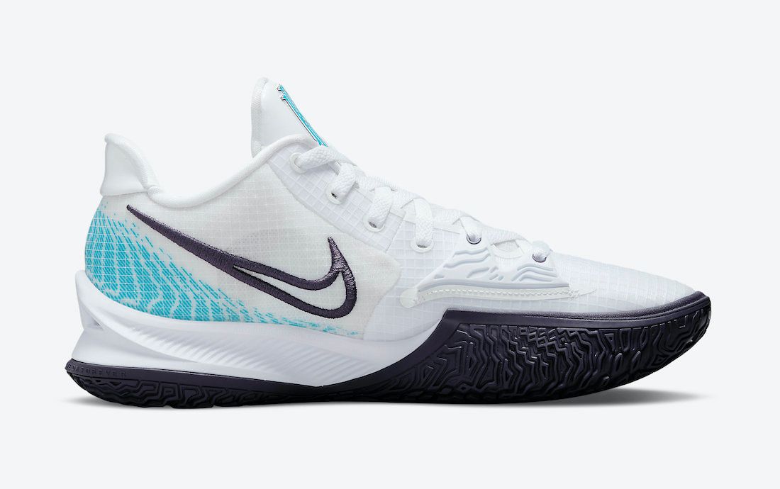 【スニダンで購入可】5/11発売NIKE KYRIE LOW 4 "WHITE/LASER BLUE/DARK RAISIN" 抽選/定価/販売店舗まとめ 6枚目
