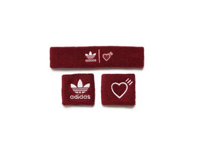 Red 2024 adidas headband