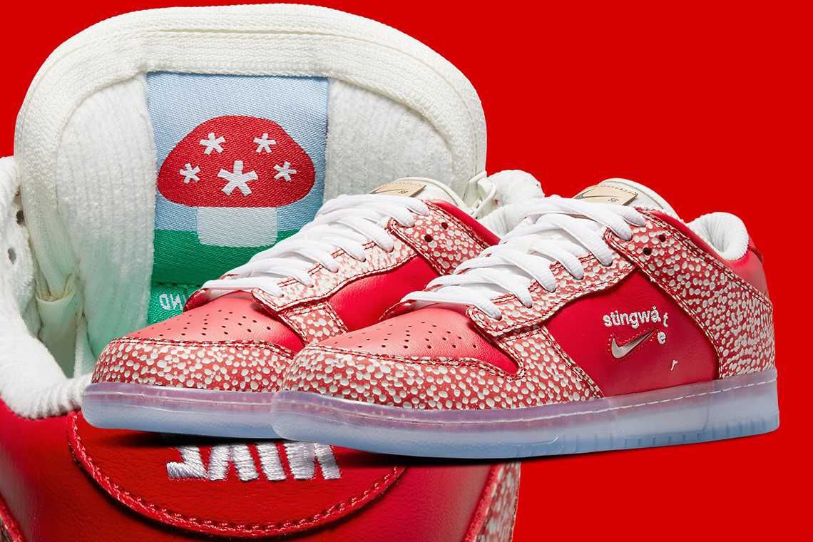 【販売リンクあり】5/10発売 STINGWATER × NIKE SB DUNK LOW "MAGIC MUSHROOM" 抽選/定価/販売店舗まとめ
