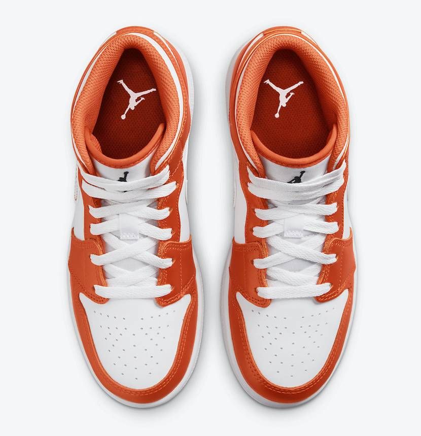 【スニダンで購入可】7/19発売 NIKE AIR JORDAN 1 MID "WHITE/METALLIC ORANGE" 抽選/定価/販売店舗まとめ 8枚目