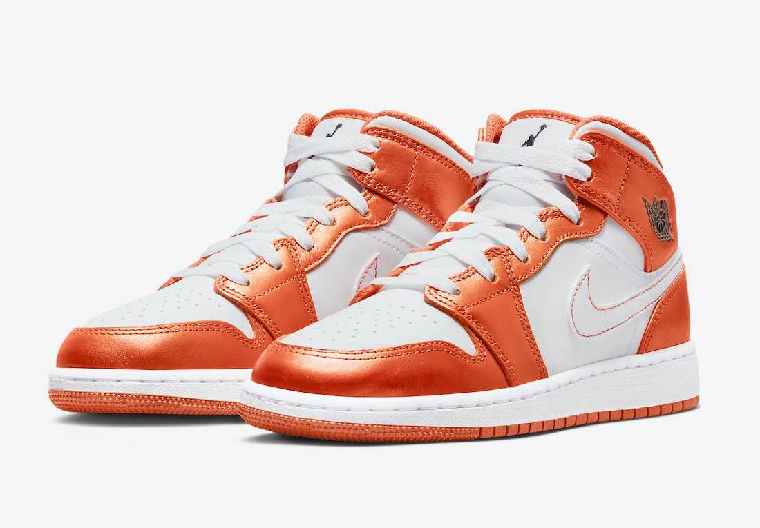 【リーク】7/19発売 NIKE AIR JORDAN 1 MID "WHITE/METALLIC ORANGE" 抽選/定価/販売店舗まとめ