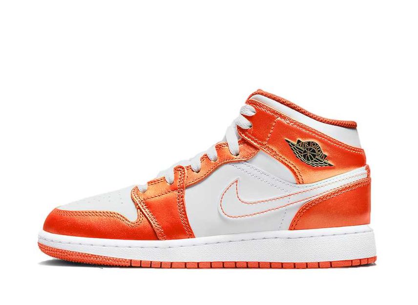 Nike Gs Air Jordan 1 Mid White Metallic Orange を買うならスニーカーダンク Nike Gs Air Jordan 1 Mid White Metallic Orange を買うならスニーカーダンク