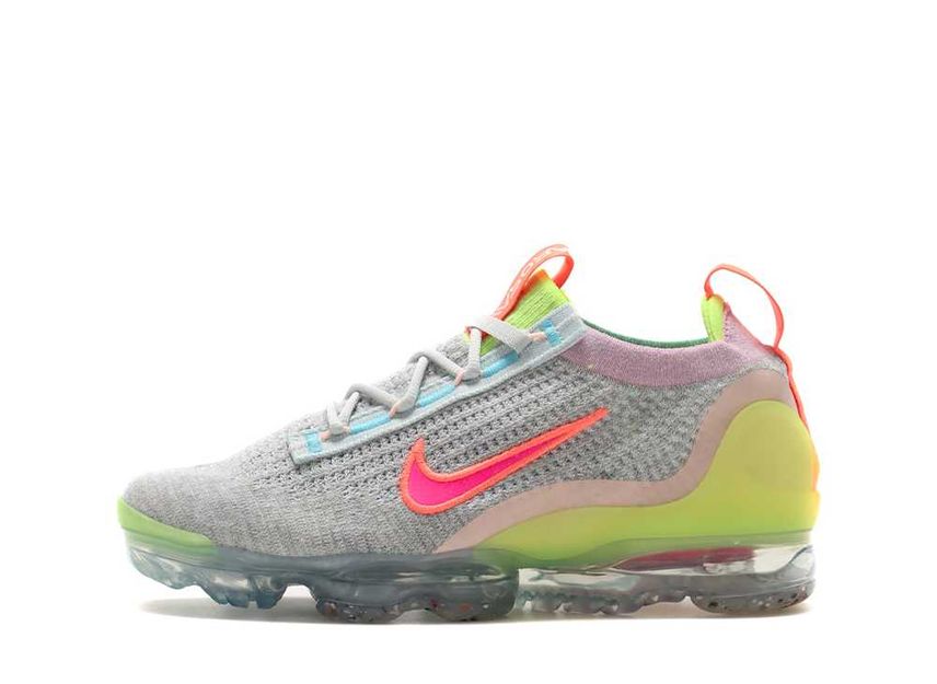 NIKE WMNS AIR VAPORMAX 2021 FLYKNIT MULTI COLOR MULTI COLOR LIME GLOW RACER PINK