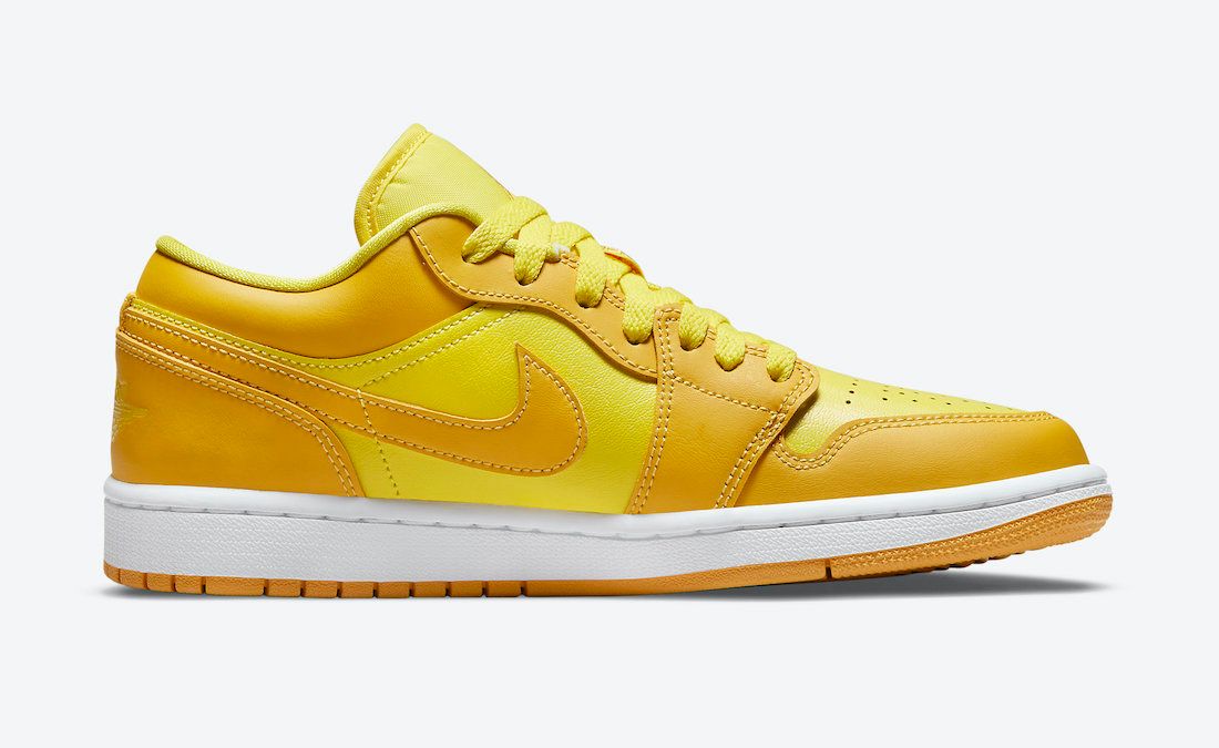 【スニダンで購入可】 8/10発売 NIKE WMNS AIR JORDAN 1 LOW "SUNNY YELLOW" 抽選/定価/販売店舗まとめ 4枚目