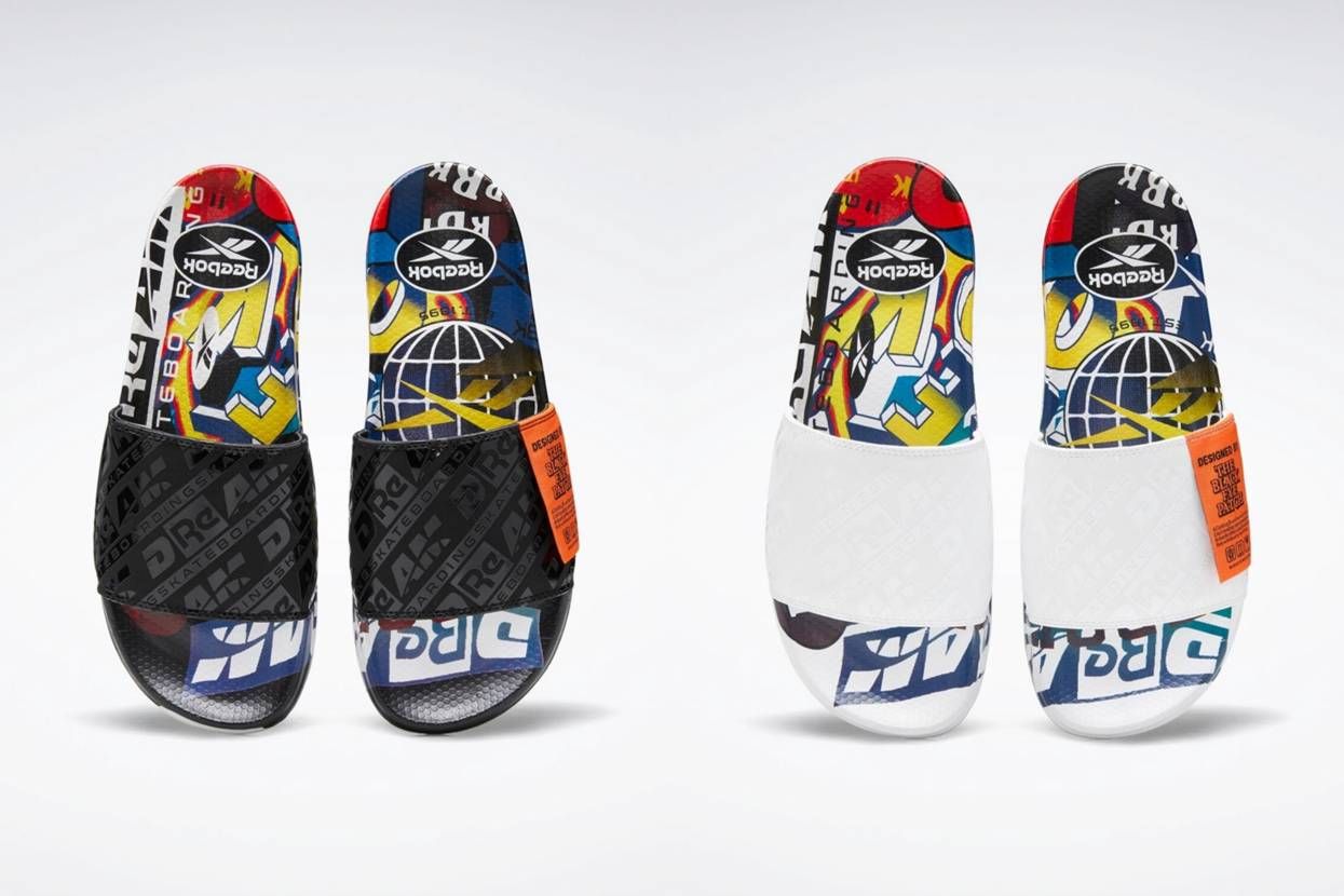 【スニダンで購入可】5/14発売 BLACK EYE PATCH × REEBOK CLASSIC SLIDE 2COLORS 抽選/定価/販売店舗まとめ 2枚目