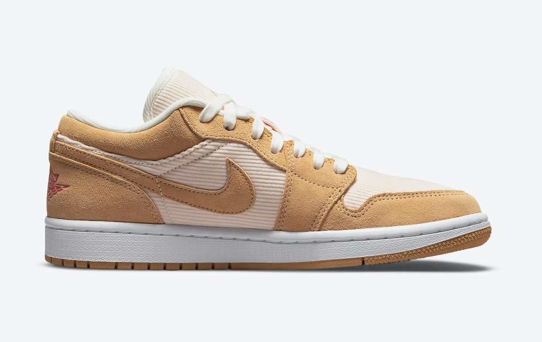 【スニダンで購入可】7/21発売 NIKE WMNS AIR JORDAN 1 LOW "CORDUROY AND SUEDE" 抽選/定価/販売店舗まとめ 7枚目