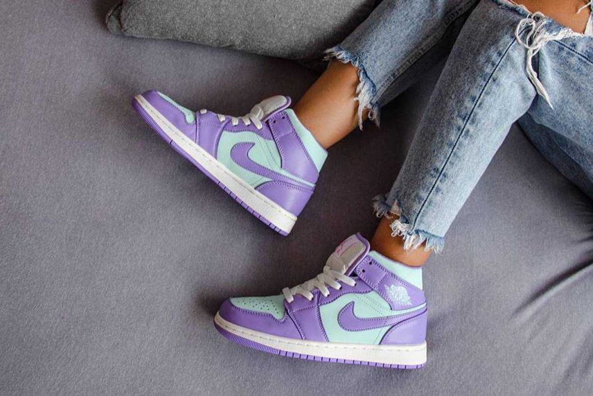 【販売リンクあり】5/17発売 NIKE AIR JORDAN 1 MID "PURPLE AQUA" 抽選/定価/販売店舗まとめ