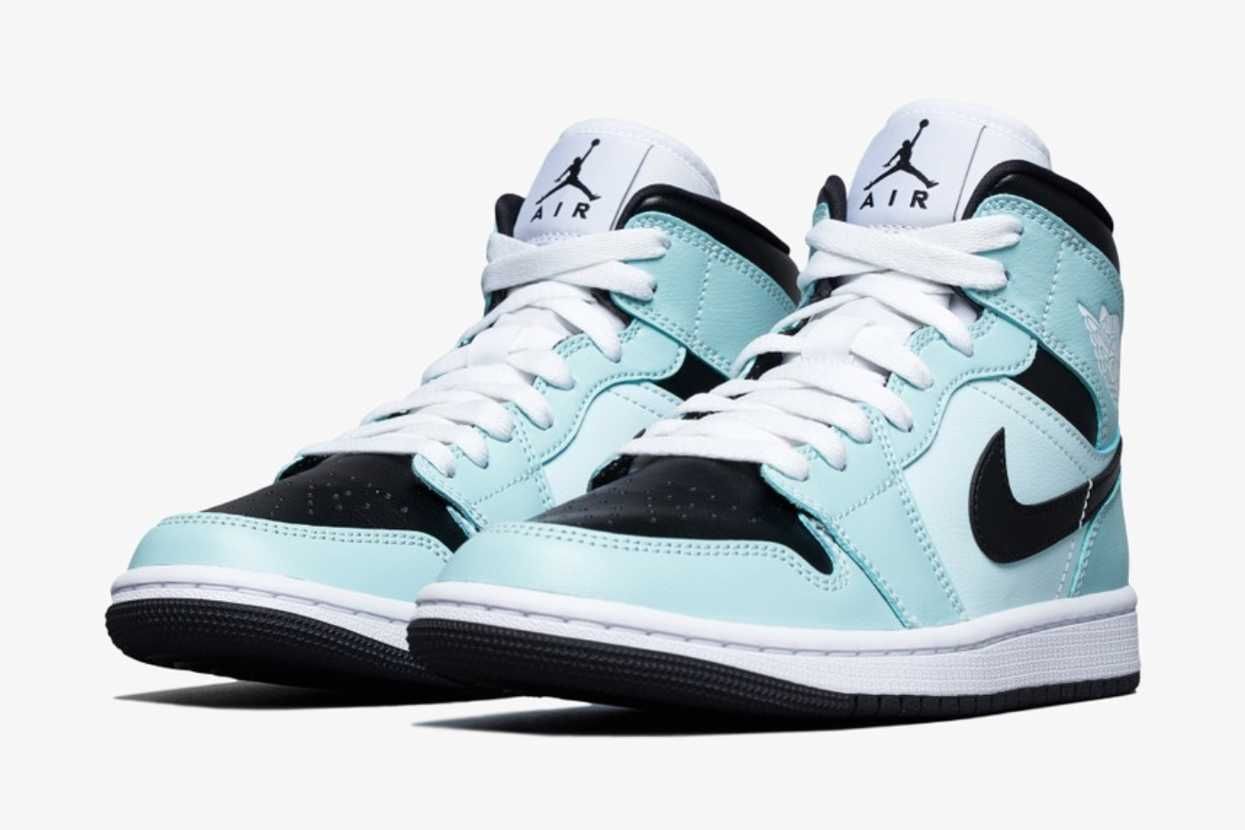 【スニダンで購入可】5/17発売 NIKE WMNS AIR JORDAN 1 MID "AQUA BLUE" 抽選/定価/販売店舗まとめ 2枚目
