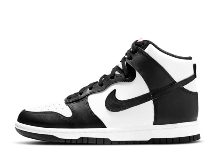 NIKE WMNS DUNK HIGH BLACK AND WHITE 24cm