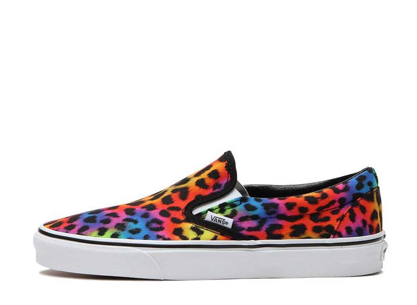 Vans classic slip on rainbow best sale