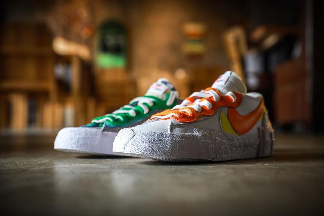 【スニダンで購入可】6/10発売 SACAI × NIKE BLAZER LOW 2COLORS 抽選/定価/販売店舗まとめ 14枚目