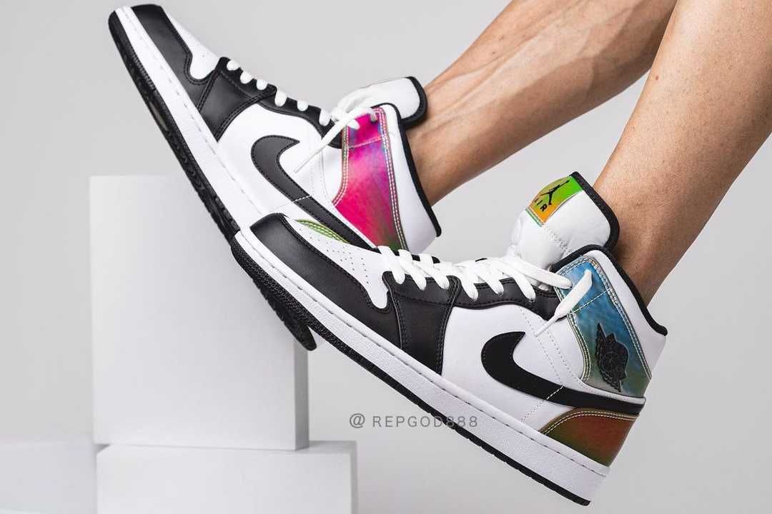 【スニダンで購入可】発売中 NIKE AIR JORDAN 1 MID "HEAT SENSITIVE PANELS"抽選/定価/販売店舗まとめ 10枚目