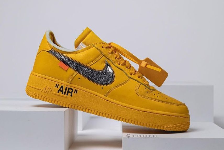 Air force sales off white yellow