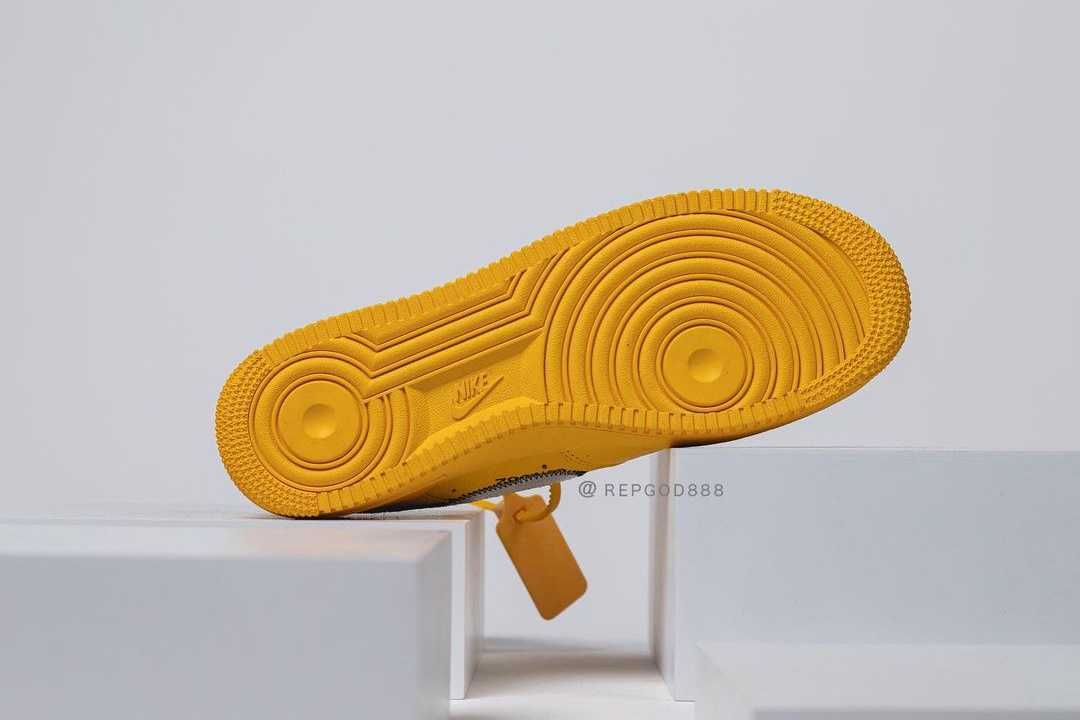【スニダンで購入可】海外9/28発売 Off-White × Nike Air Force 1 "University Gold" 抽選/定価/販売店舗まとめ 10枚目
