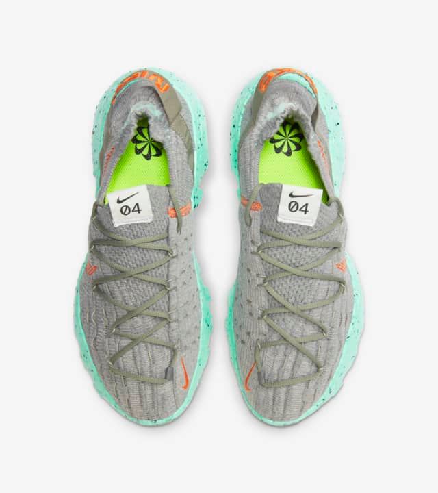 【スニダンで購入可】 NIKE SPACE HIPPIE 04 THIS IS TRASH "GREEN GLOW" 抽選/定価/販売店舗まとめ 4枚目