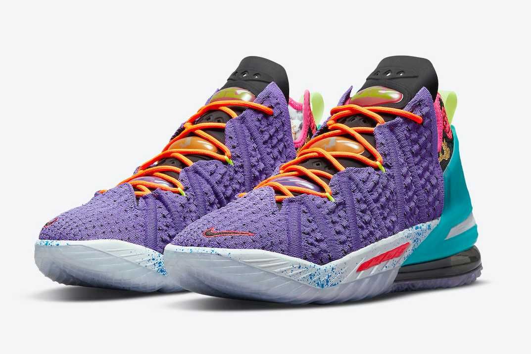【スニダンで購入可】6/1発売 NIKE LEBRON 18 "PSYCHIC PURPLE" 抽選/定価/販売店舗まとめ 4枚目