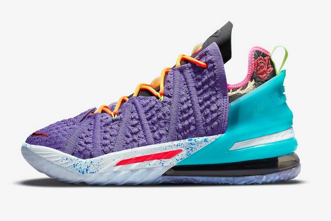 【スニダンで購入可】6/1発売 NIKE LEBRON 18 "PSYCHIC PURPLE" 抽選/定価/販売店舗まとめ 5枚目