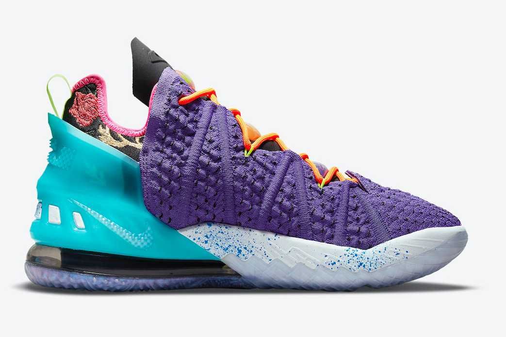 【スニダンで購入可】6/1発売 NIKE LEBRON 18 "PSYCHIC PURPLE" 抽選/定価/販売店舗まとめ 6枚目